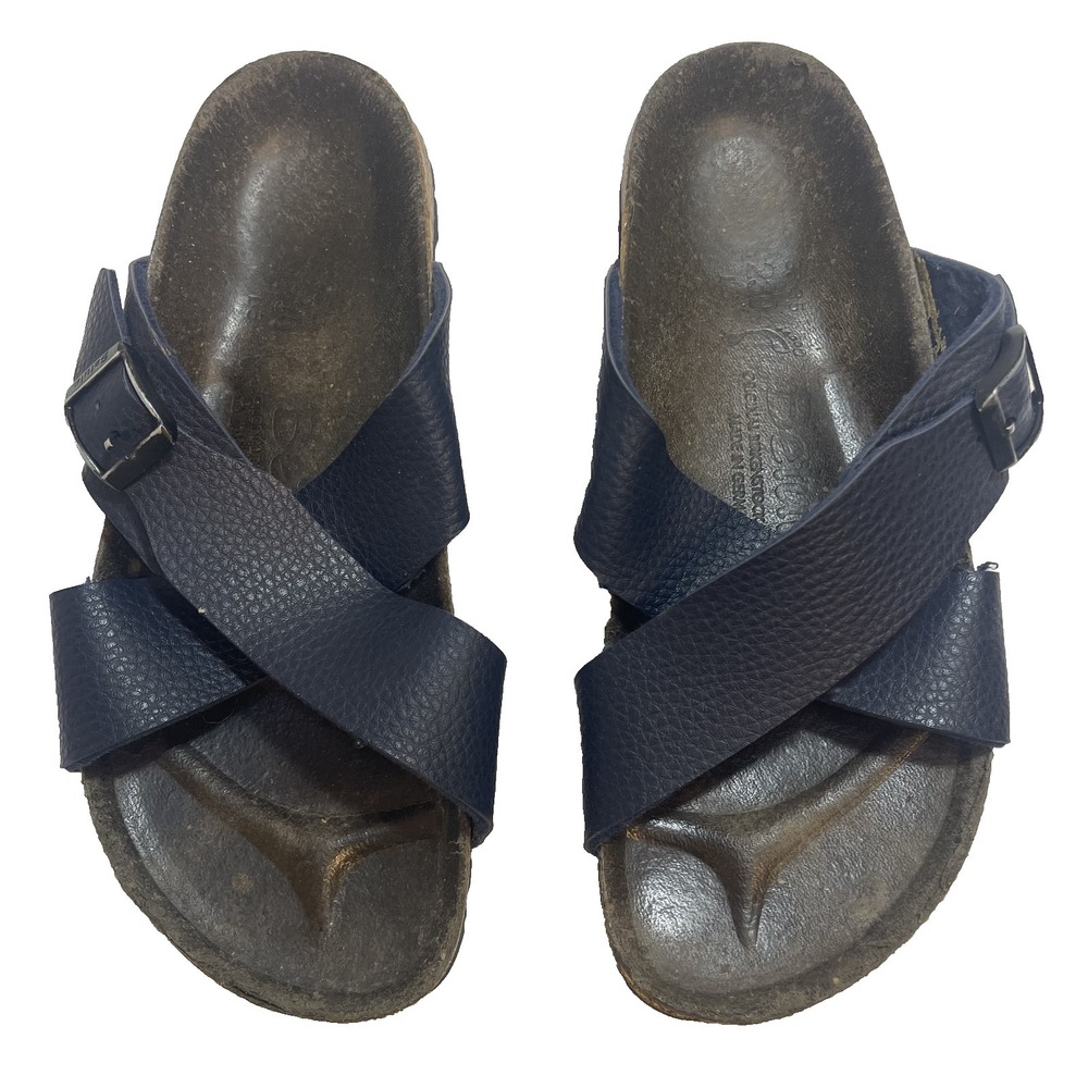 Birkenstock Betula Slides Sandals Blue‎ Criss-Cross Straps Womens 5 EU 36